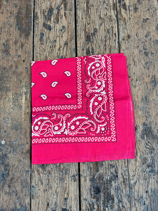 Paisley Bandanas in Fuchsia