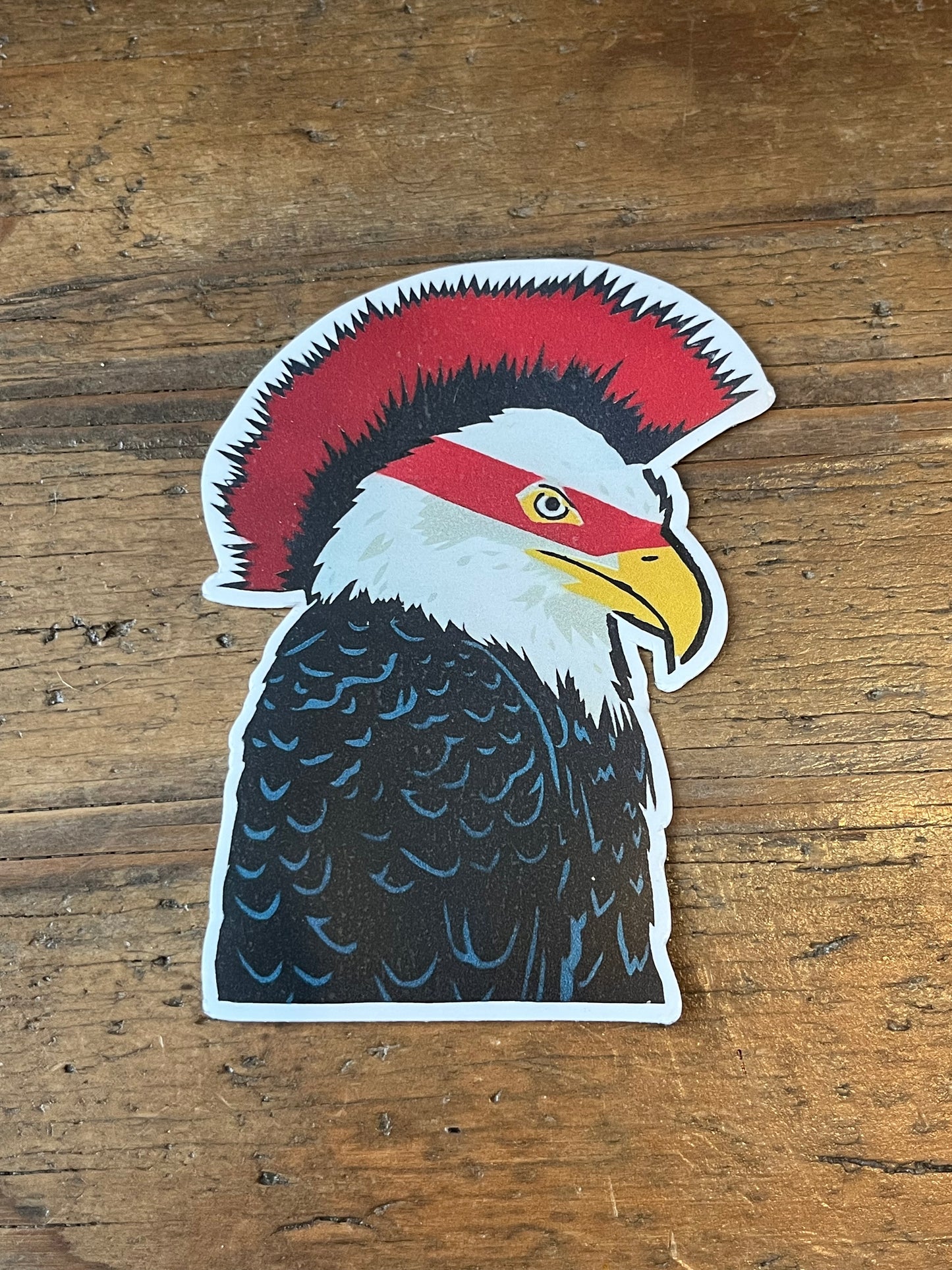 Mohawk Eagle Cut-Out Stickers