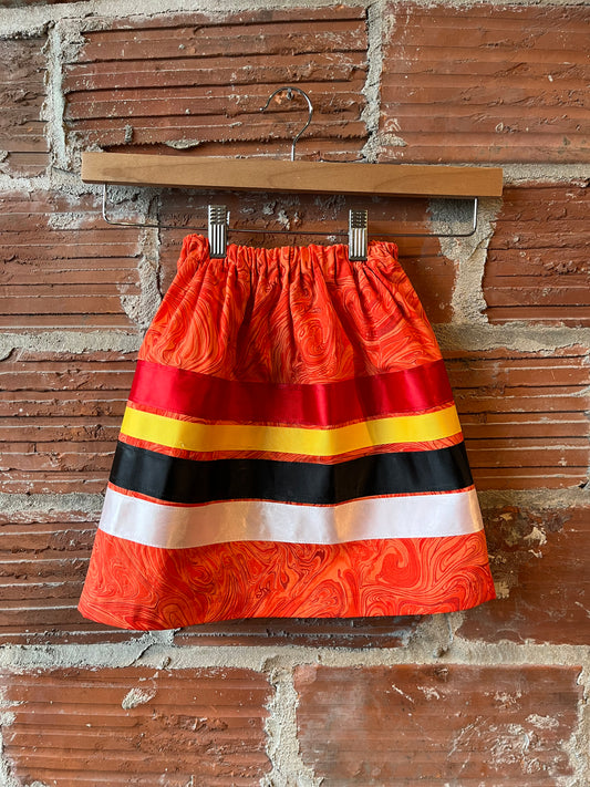 Orange Children's Ribbon Skirt