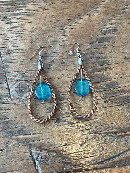 Cedar Rope Tear Drop Earrings