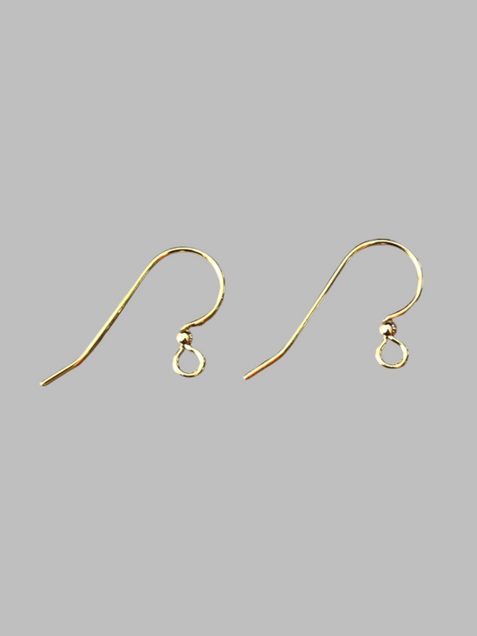 24 kt Gold Plated Ear Fish Hooks