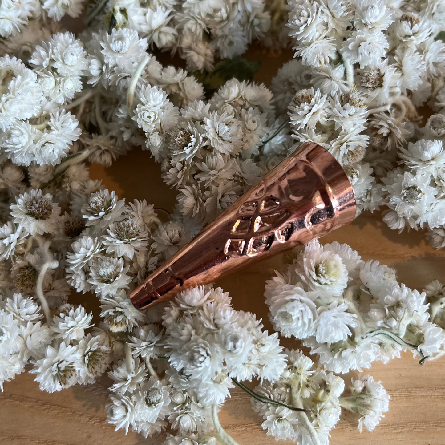 Embossed Jingle Cones in Copper