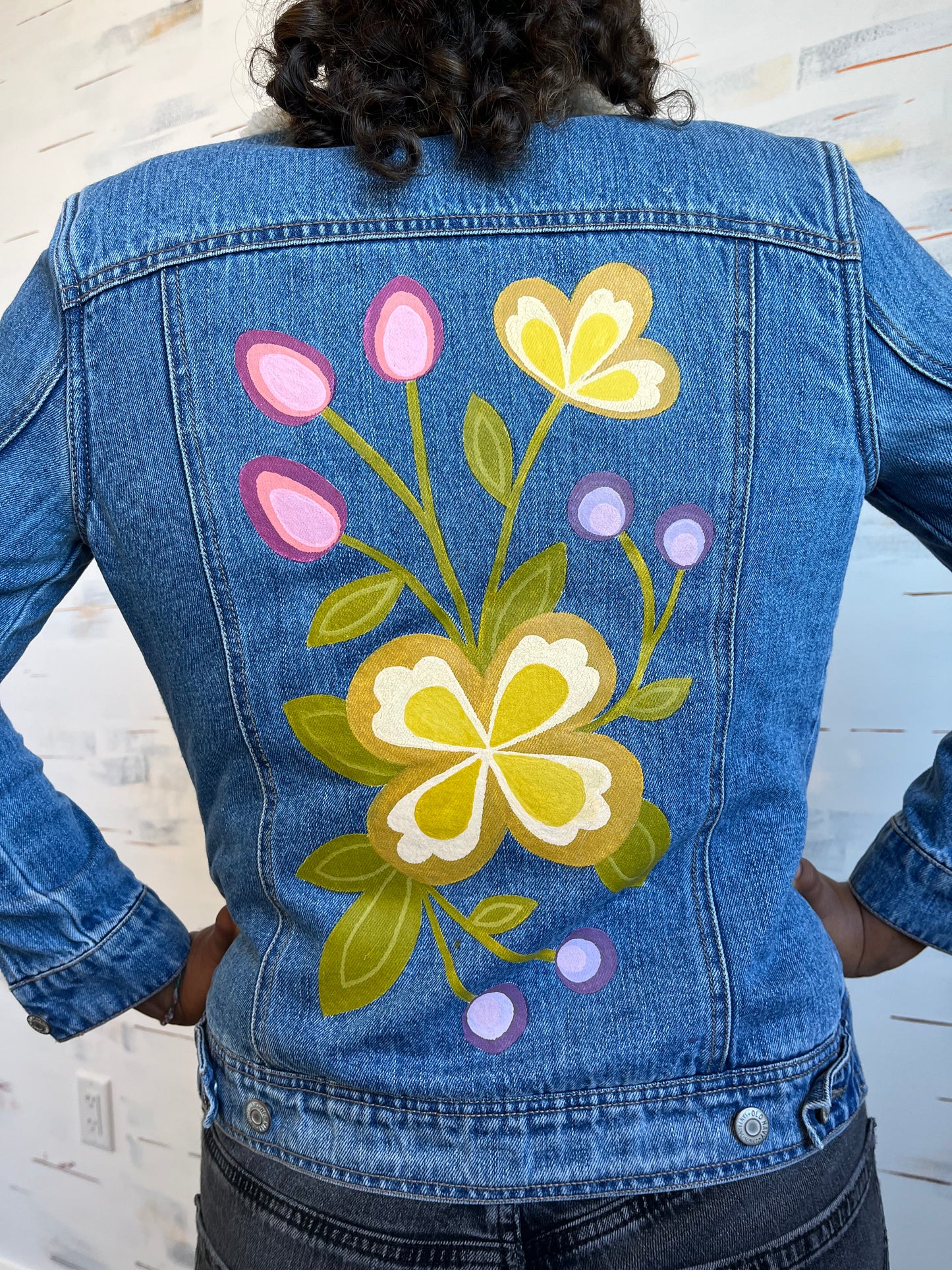 Metis Floral Denim Jacket