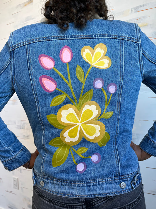 Metis Floral Denim Jacket