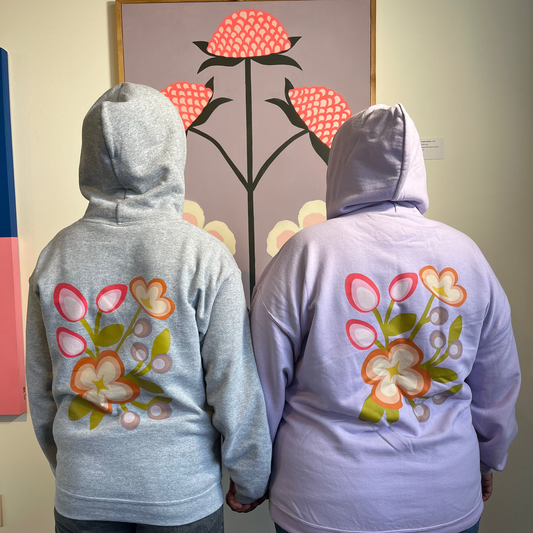 Metis Flower and Berry Pull-over Hoody