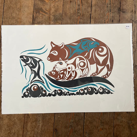 Hwhuts'ulwum (All From One Family) - Print - Andrea Fritz