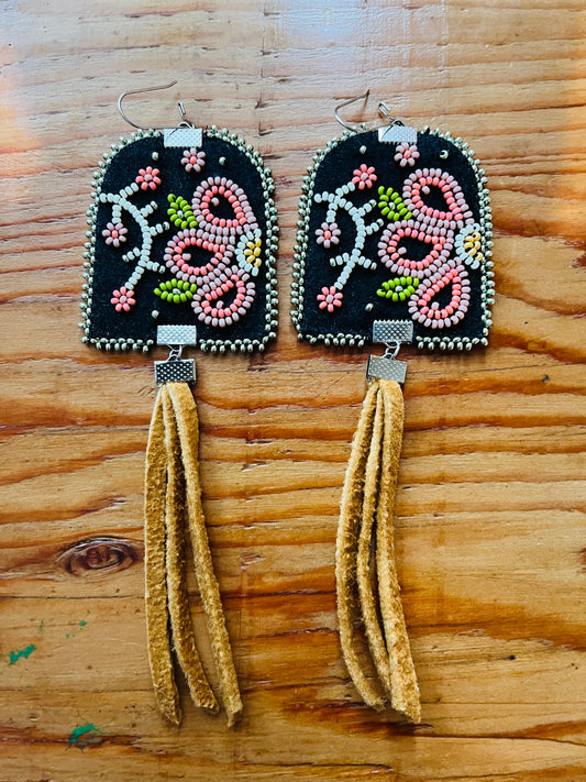 Window Pane Floral Metis Earrings