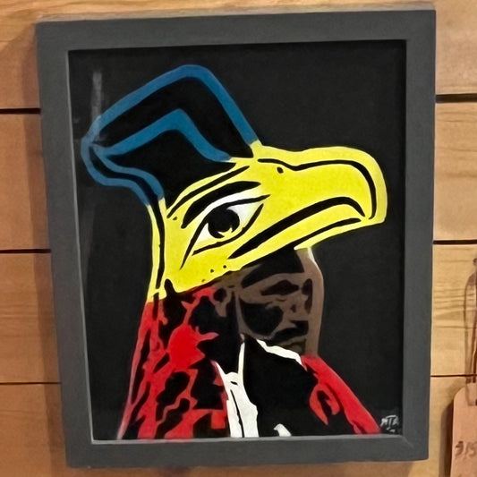 Chief Wickaninnish - Framed Painting - Randy Babichuk