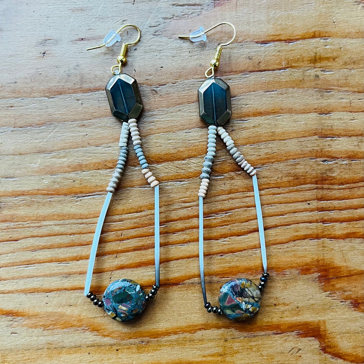 Agate and Quill Earrings