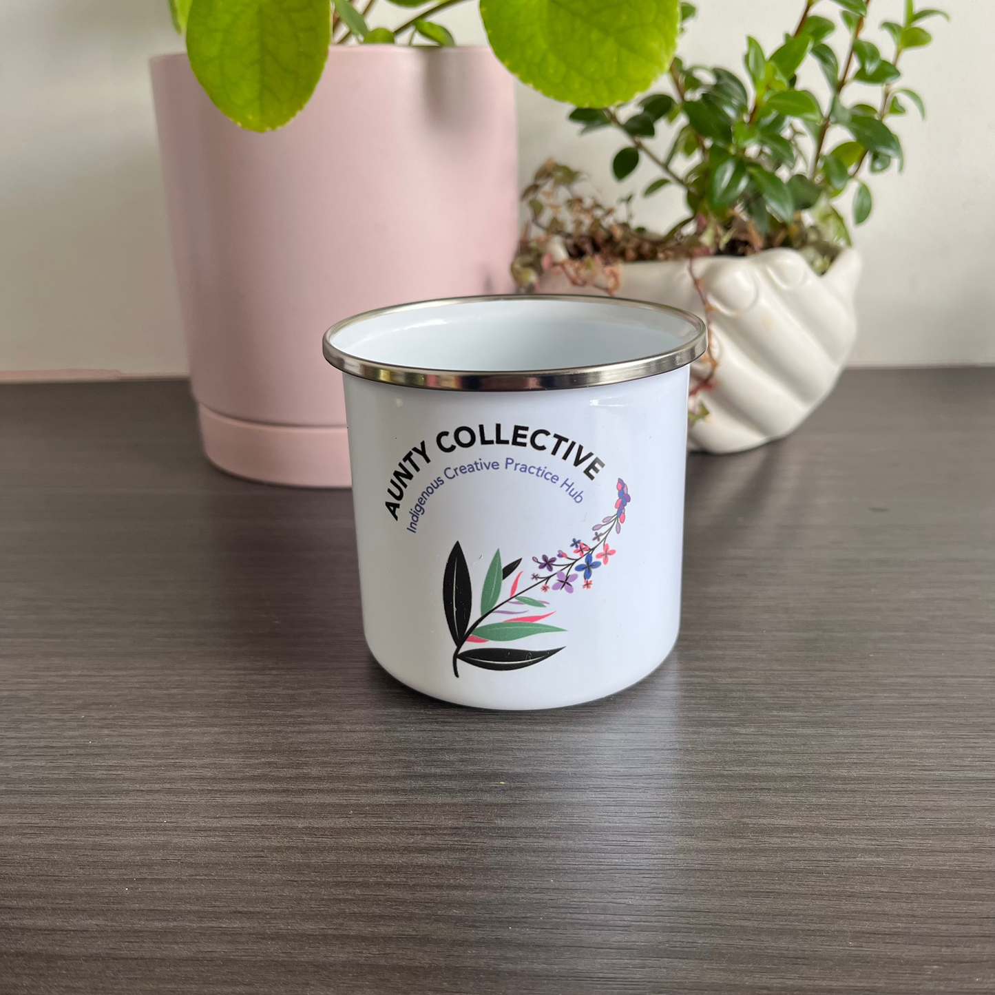 Aunty Collective White Camping Mug