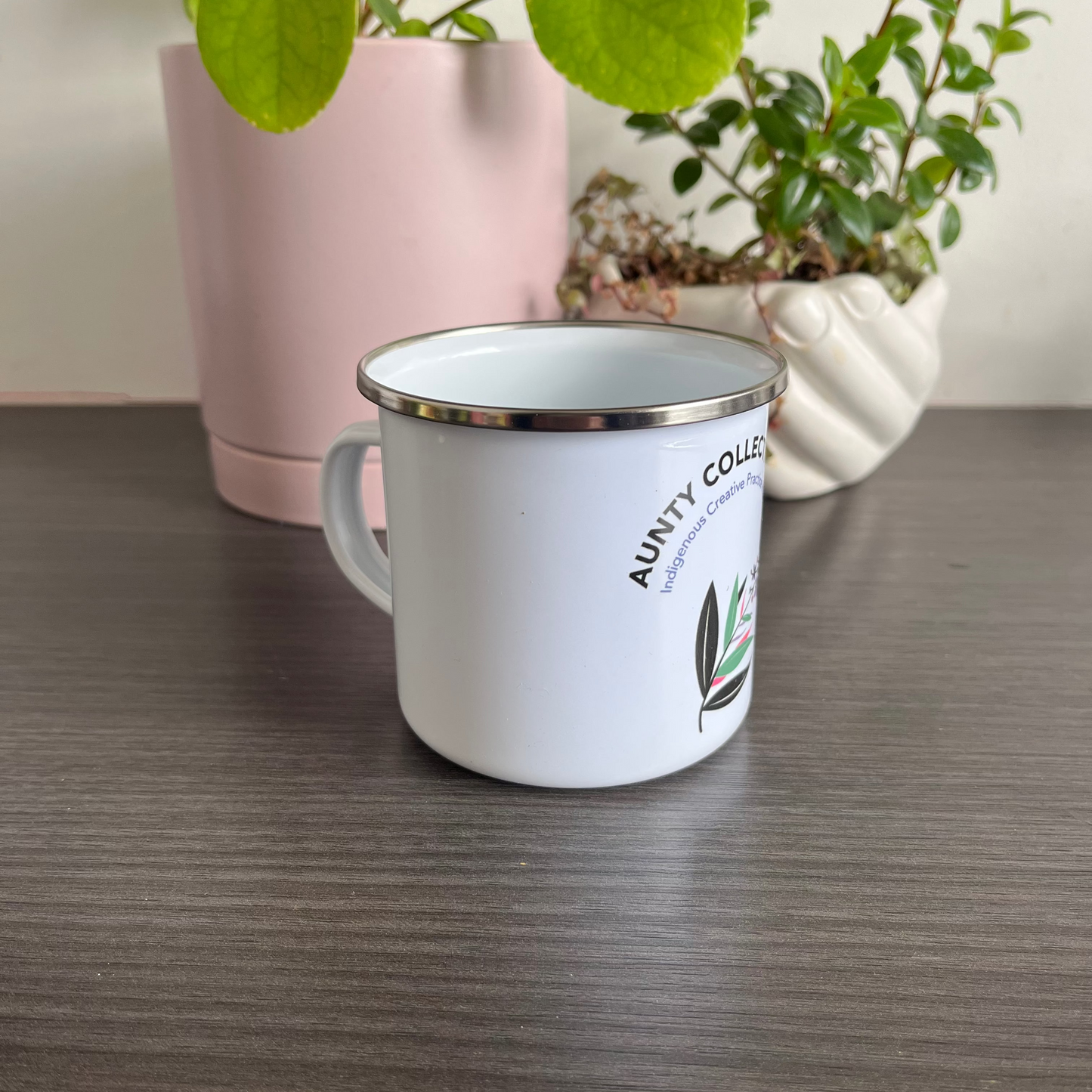 Aunty Collective White Camping Mug