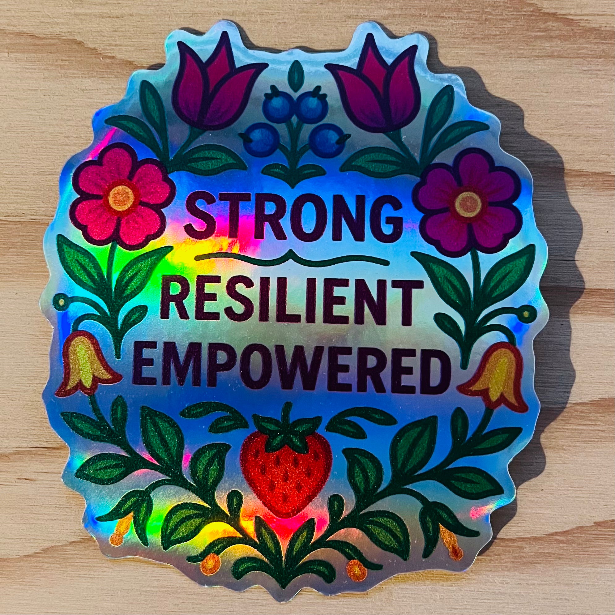 Aunity Sticker Strong Resilient Empowered Sticker – Aunty Collective