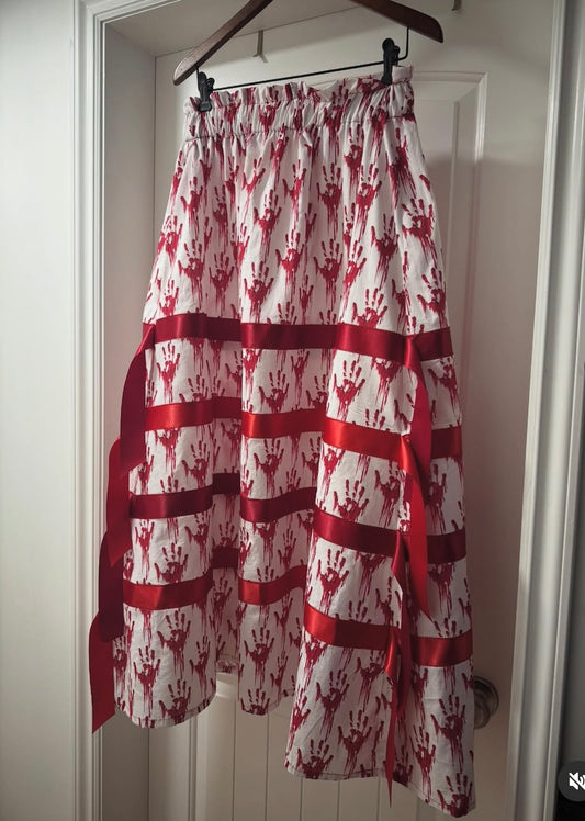 Cotton Ribbon Skirt | MMIW&G Red Hand Design