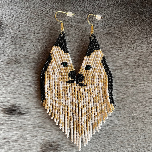 Bear Beaded Earrings