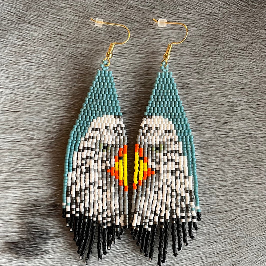 Eagle Beaded Earrings