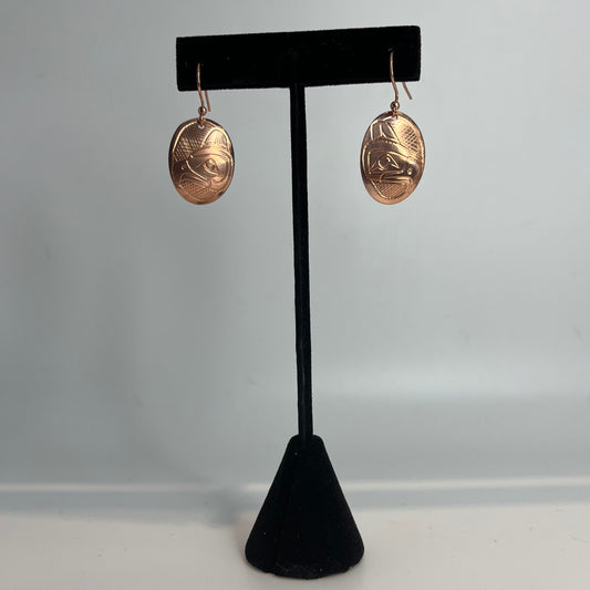 Medium Thunderbird Copper Earrings