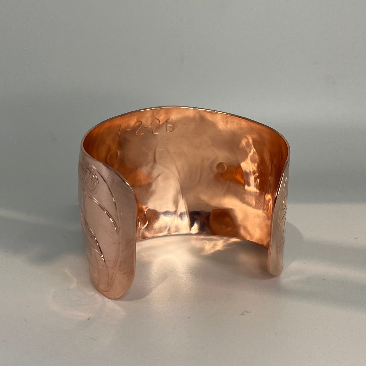 Whale & Thunderbird Copper Cuff Bracelet 2"/6"