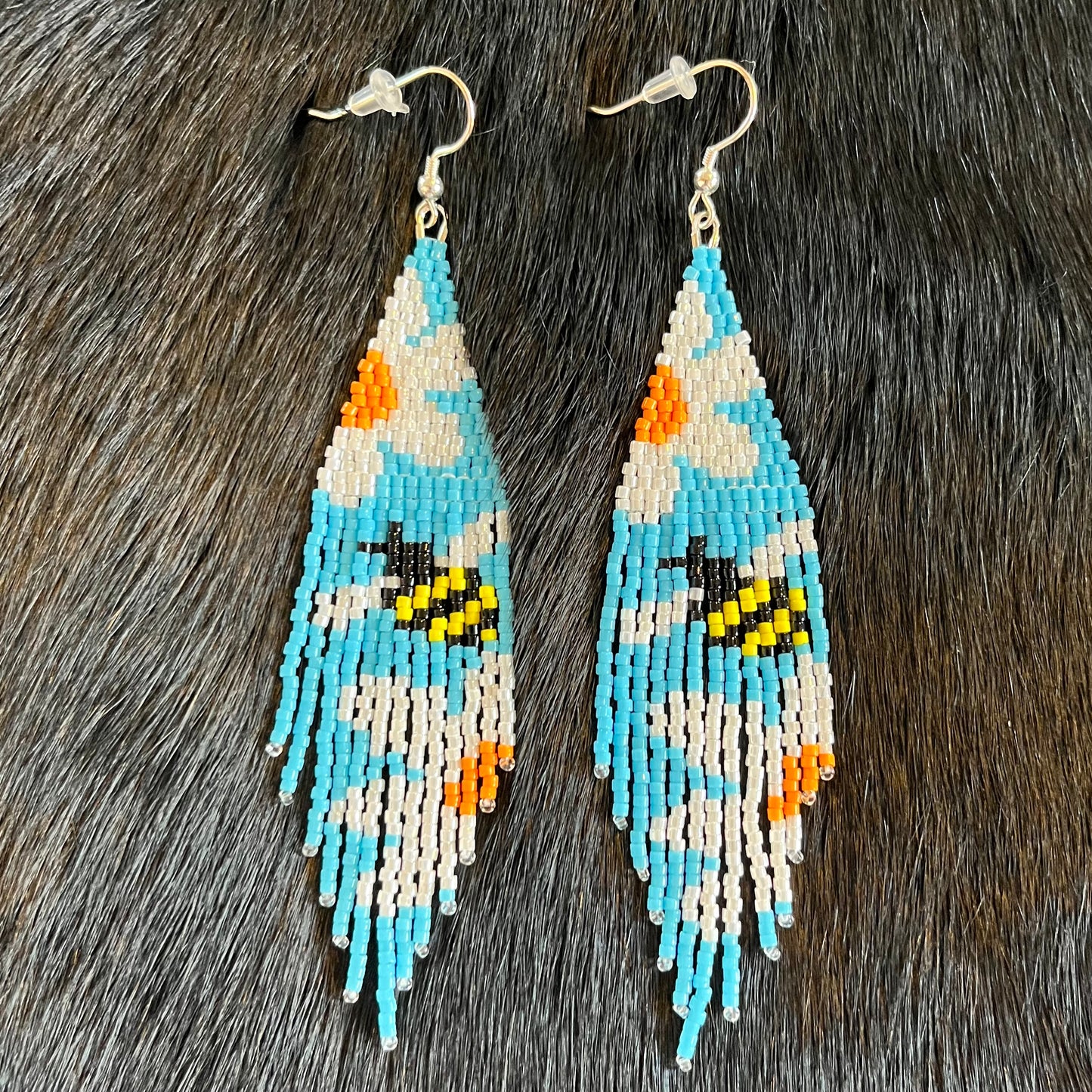 Daisy & Bee Beaded Fringe Earrings