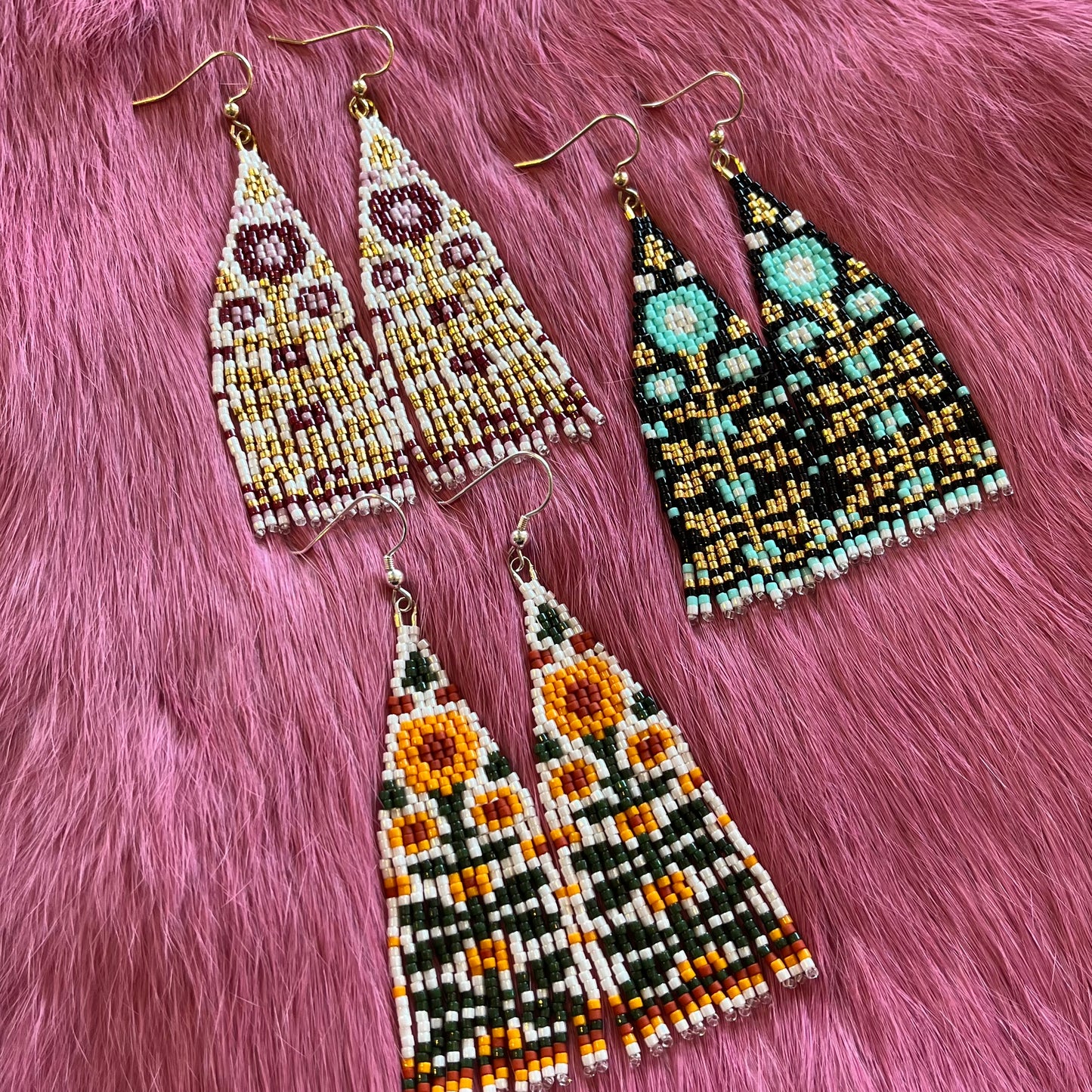 Flower Child Beaded Earrings