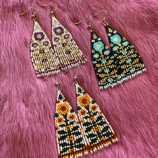 Flower Child Beaded Earrings