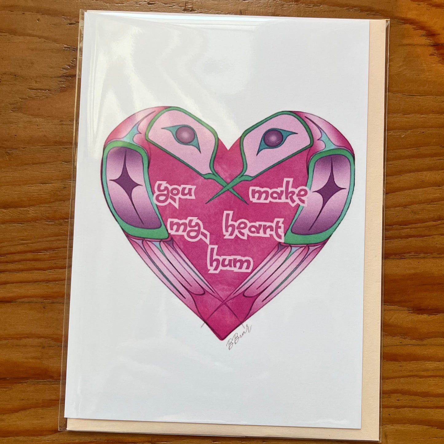 Humming Bird Love Greeting Card