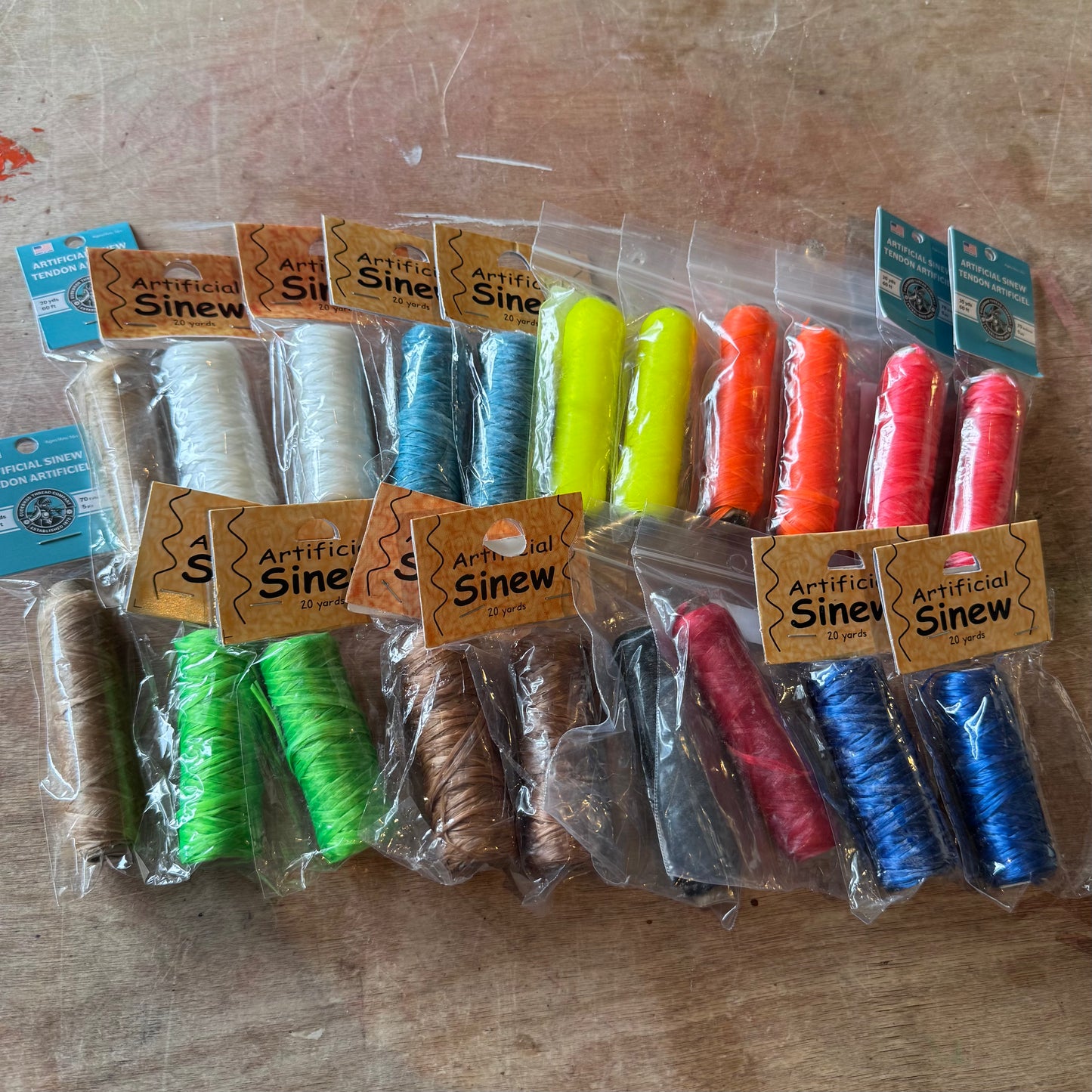 Artificial Sinew- Assorted Colours