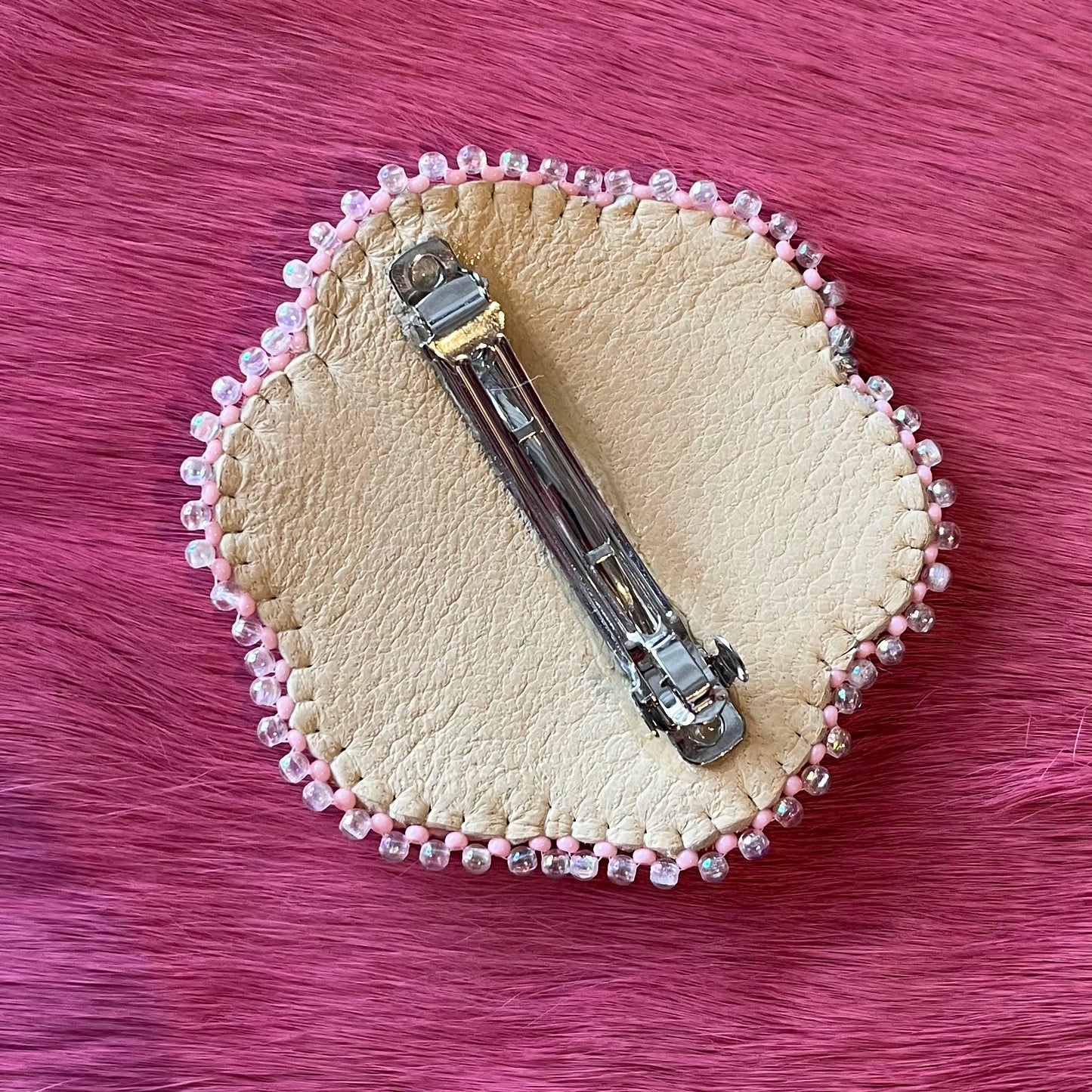 Pink Snowflake Barrette