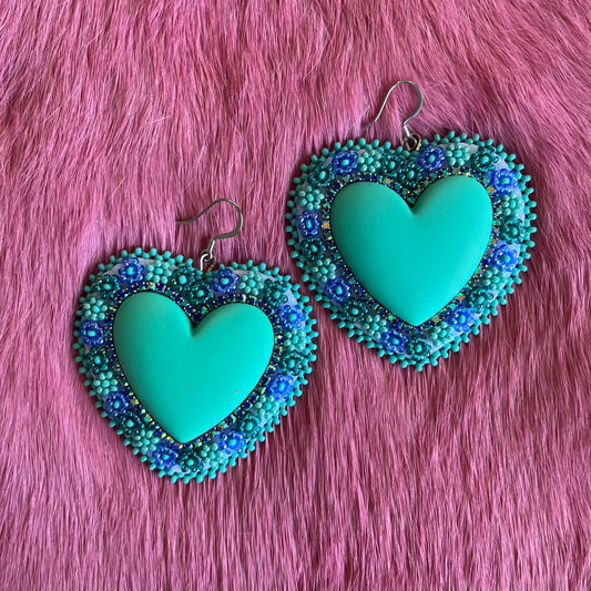 Floral Heart Earrings
