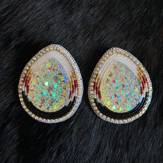 Extra Large Medicine Wheel Stud Earrins