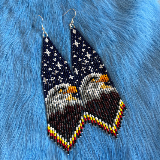 Twilight Eagle Fringe Earrings