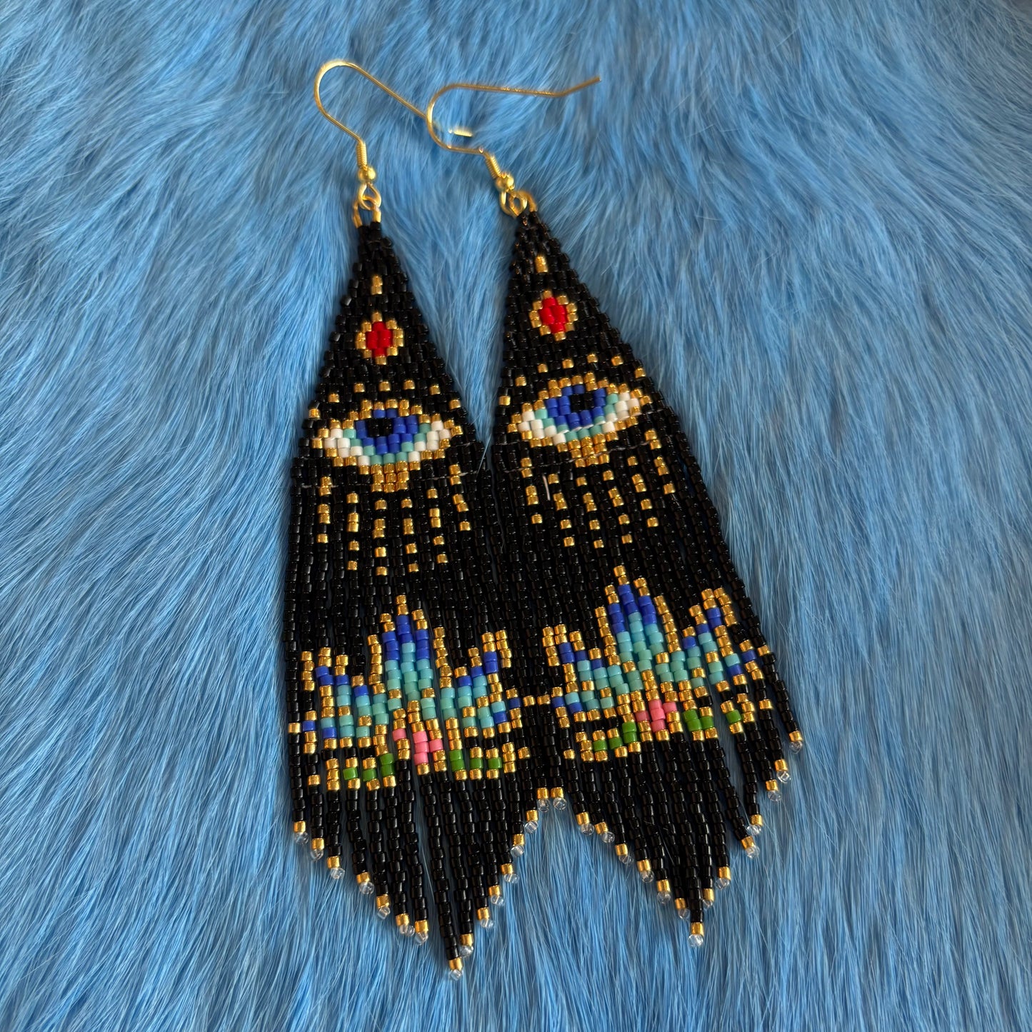 Third Eye Fringe Earrings