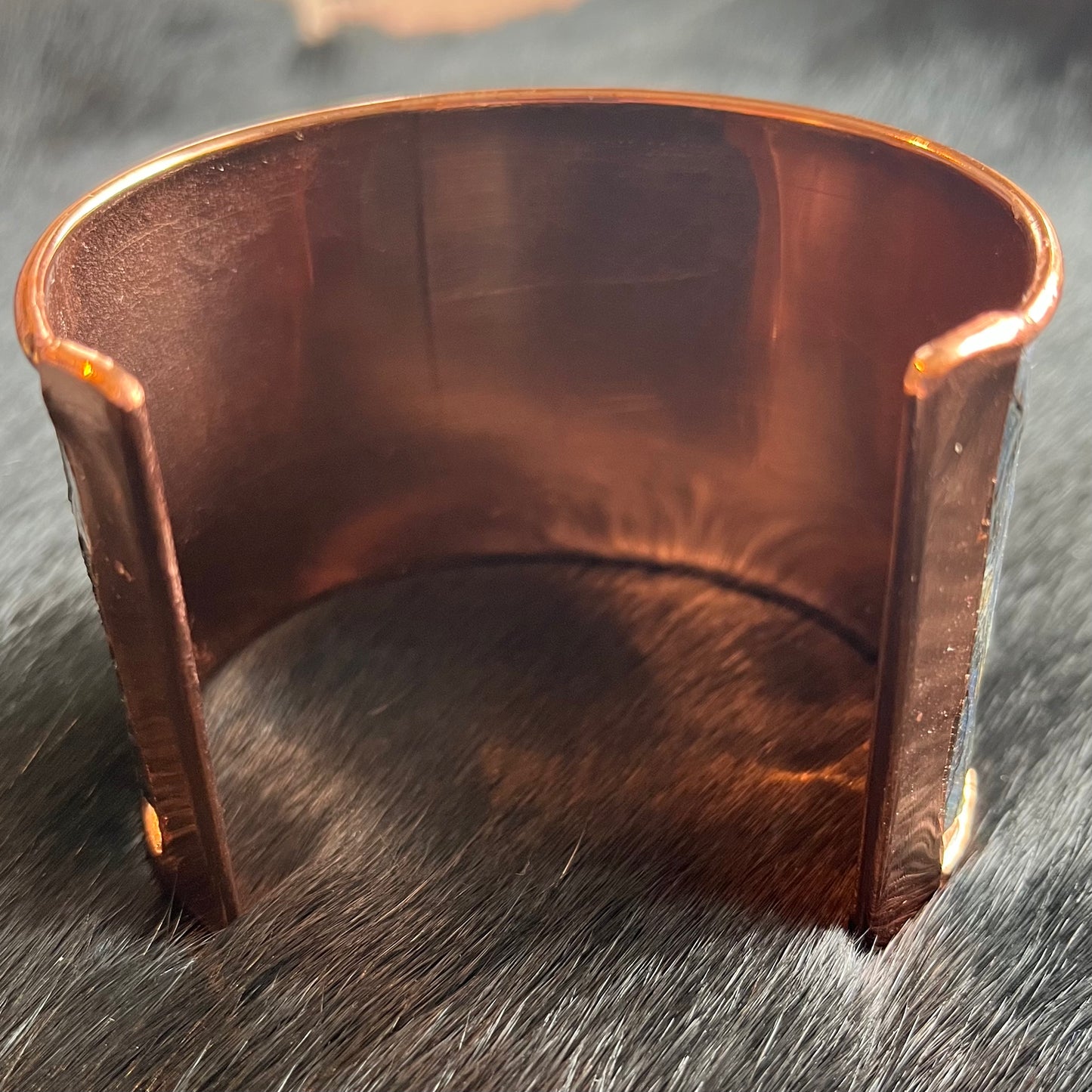 Large Copper Abalone Cuff