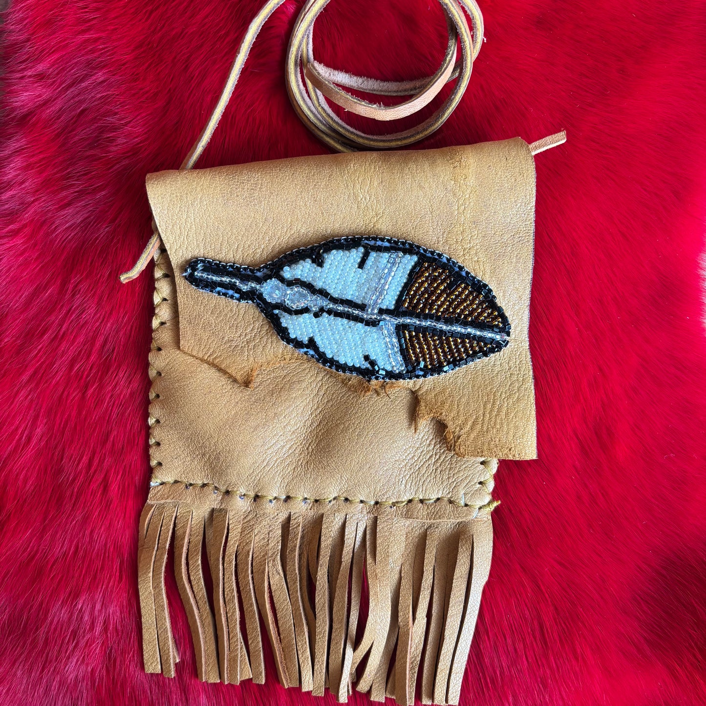 Eagle Feather Medicine Pouch