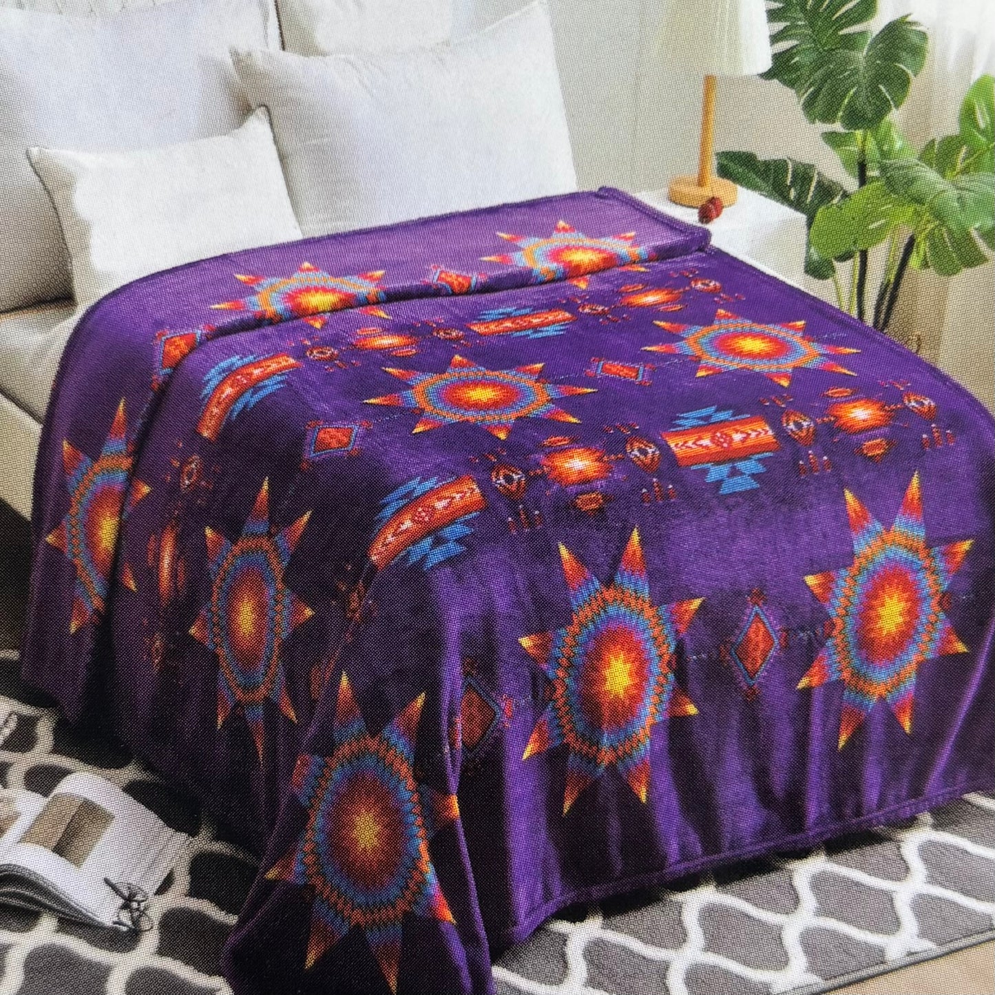 Star Burst Silk Touch Throw Blanket 60x80 | NuTrendz