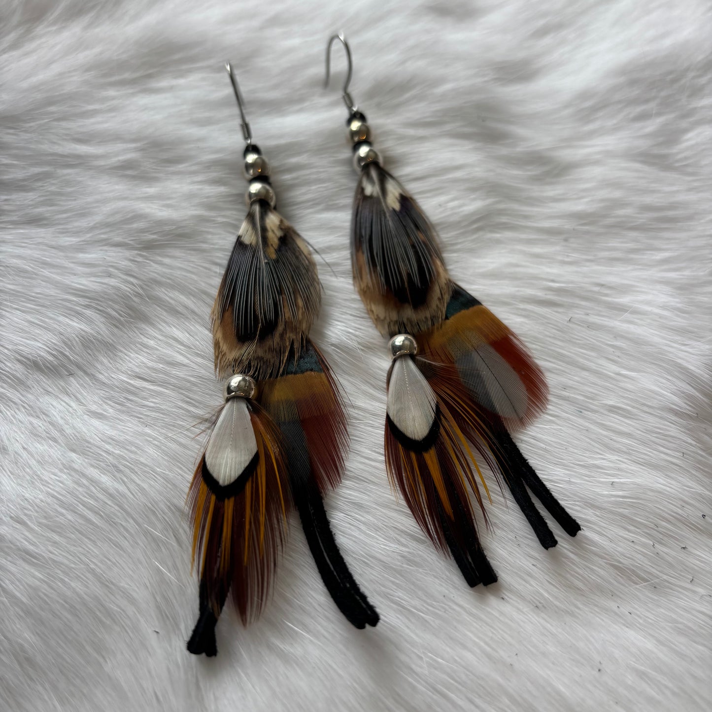 Waterfall Feather Earrings | Rebecca Maracle