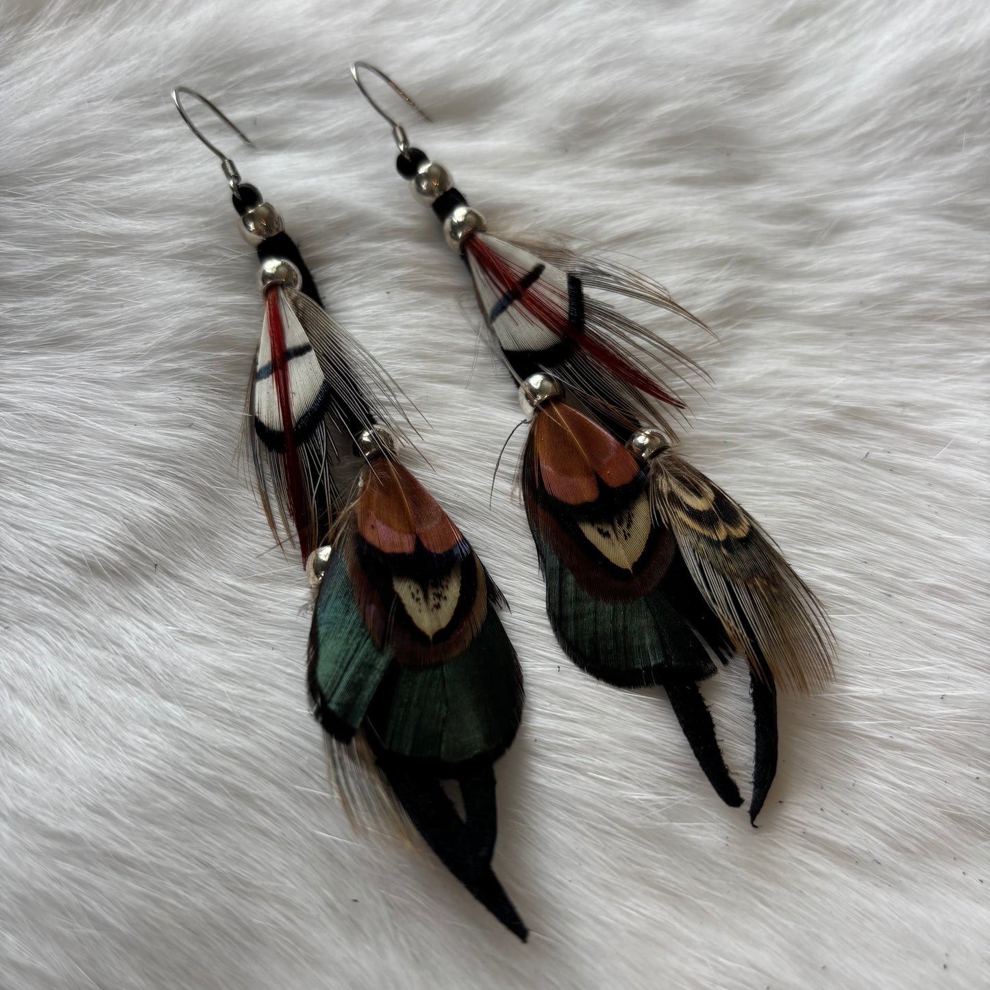 Waterfall Feather Earrings | Rebecca Maracle