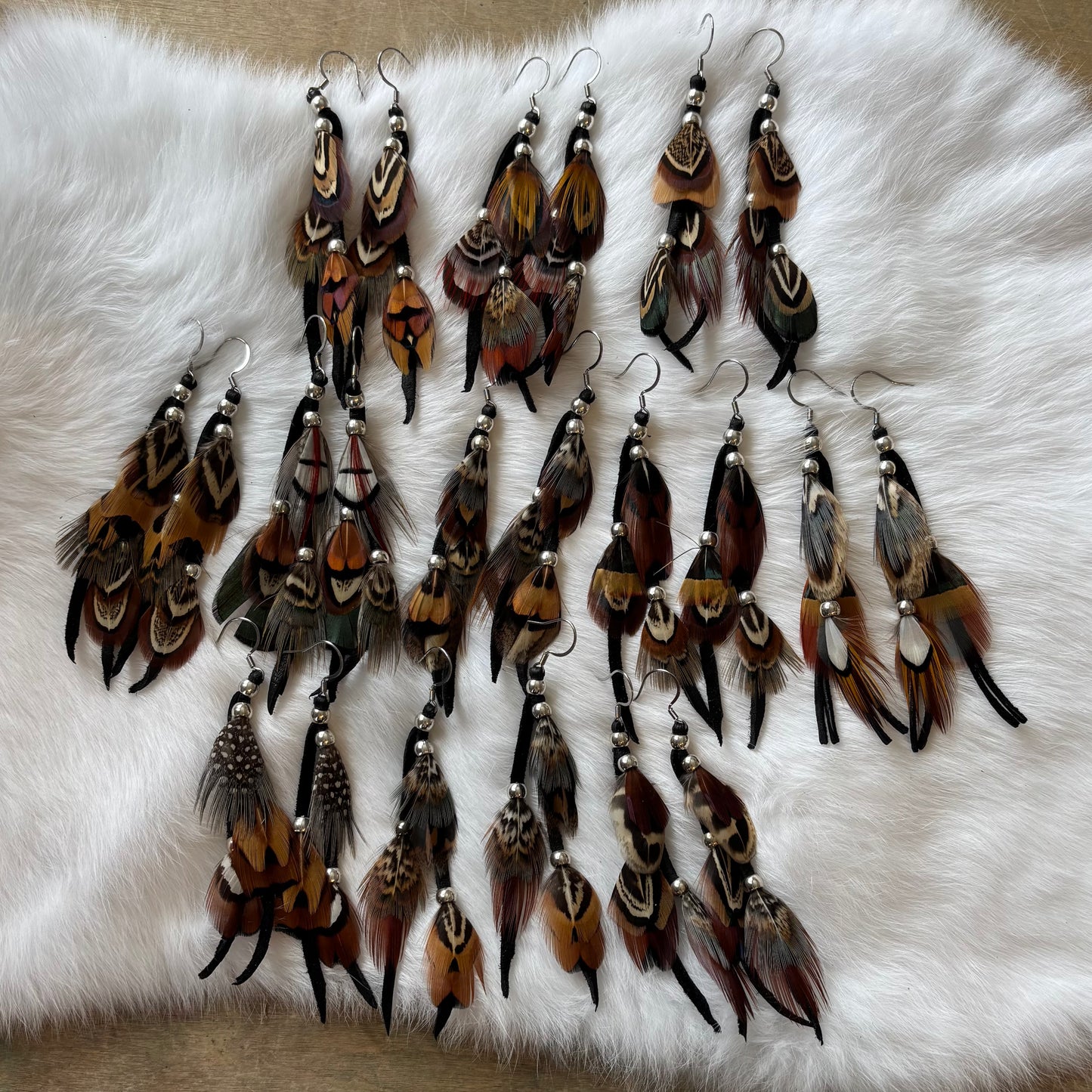 Waterfall Feather Earrings | Rebecca Maracle