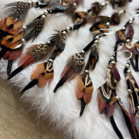 Waterfall Feather Earrings | Rebecca Maracle