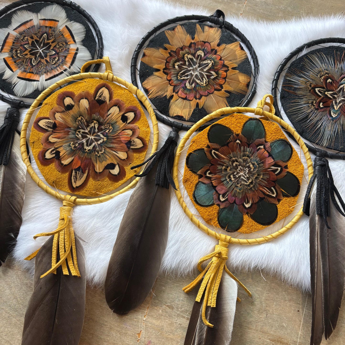 Large Feather Art Medicine Shields | Rebecca Maracle