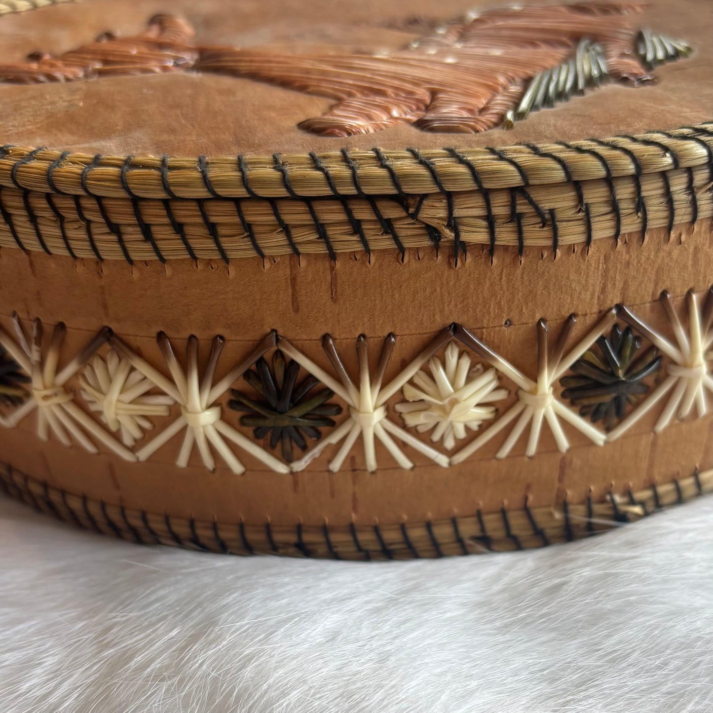 Deer | Porcupine Quill & Birch Bark Basket