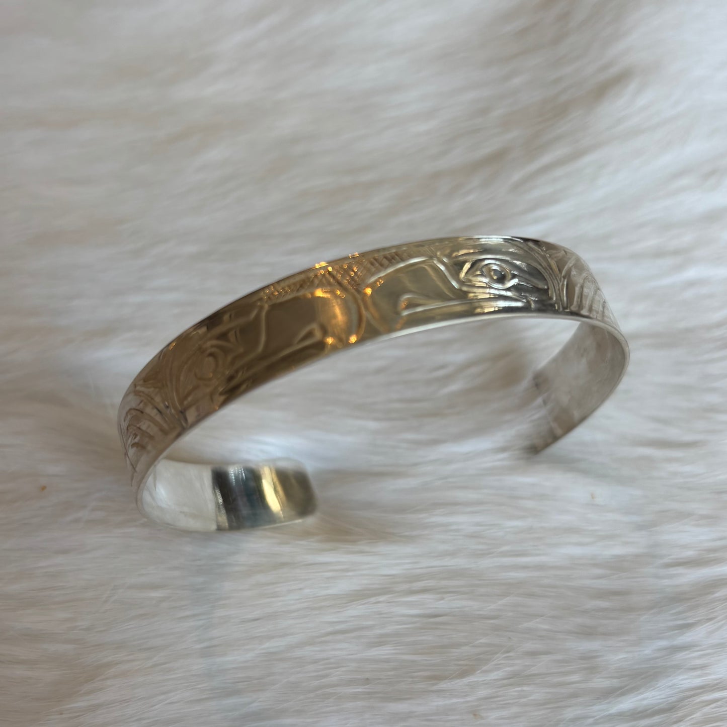 Double Eagle 3/8" Silver Bracelet