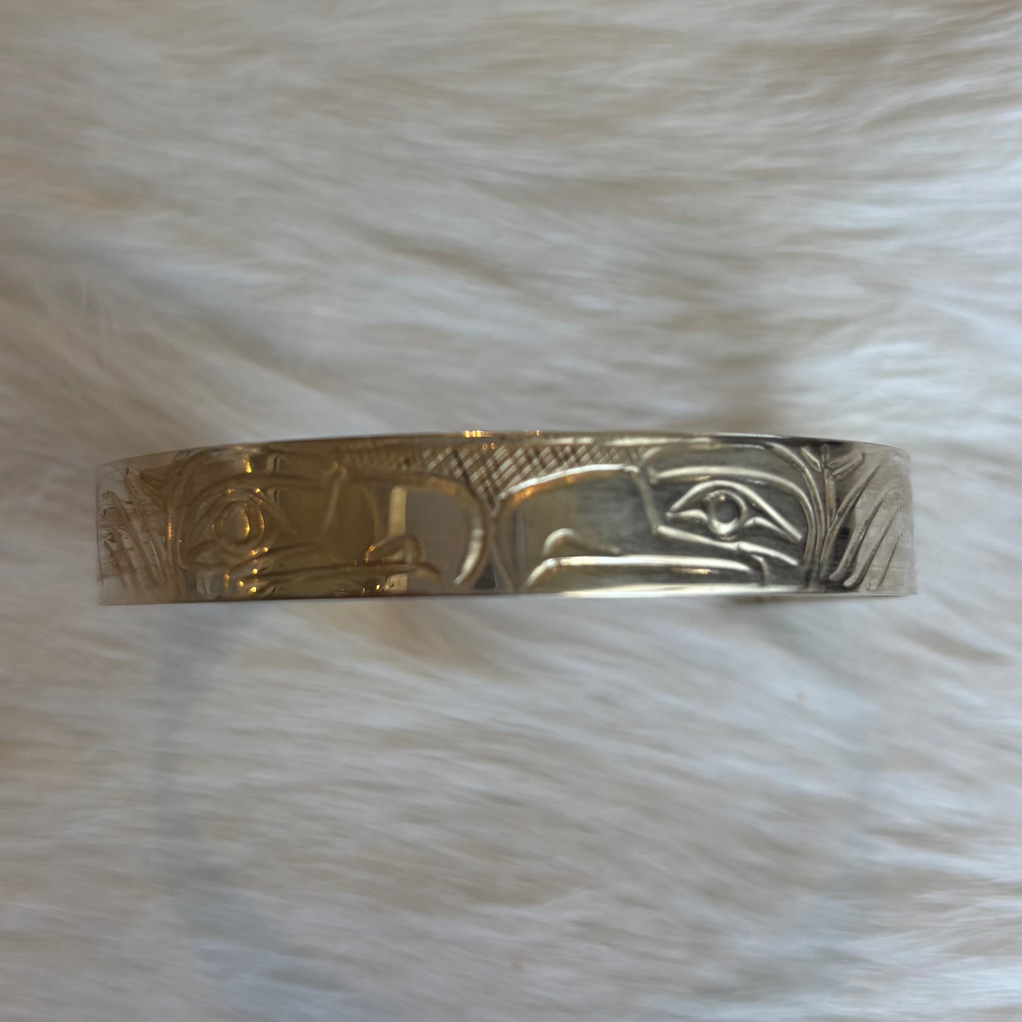 Double Eagle 3/8" Silver Bracelet