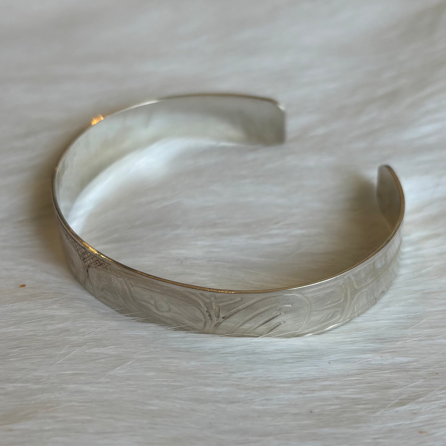 Double Eagle 3/8" Silver Bracelet