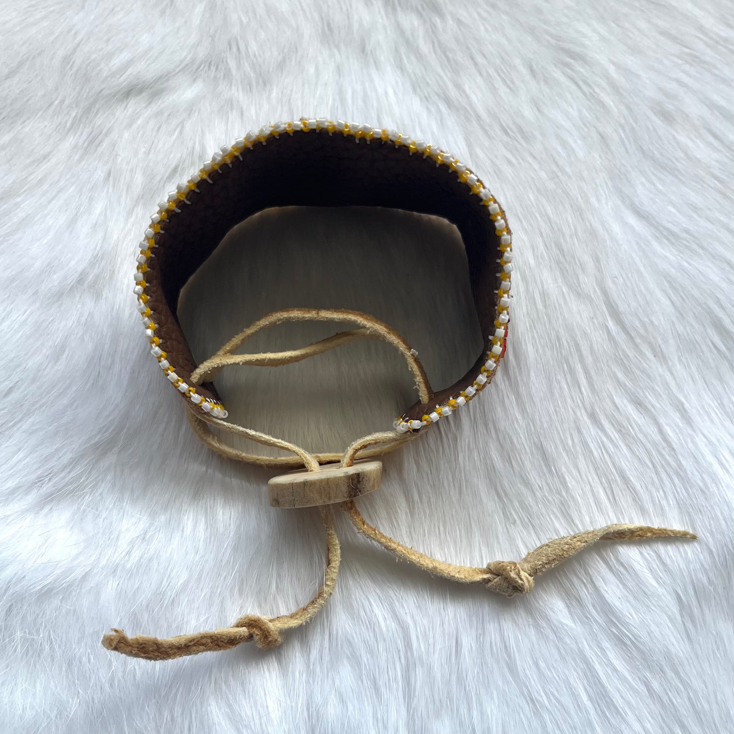Smoked Hide Cuff Bracelet