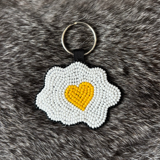 Egg Heart Keychain