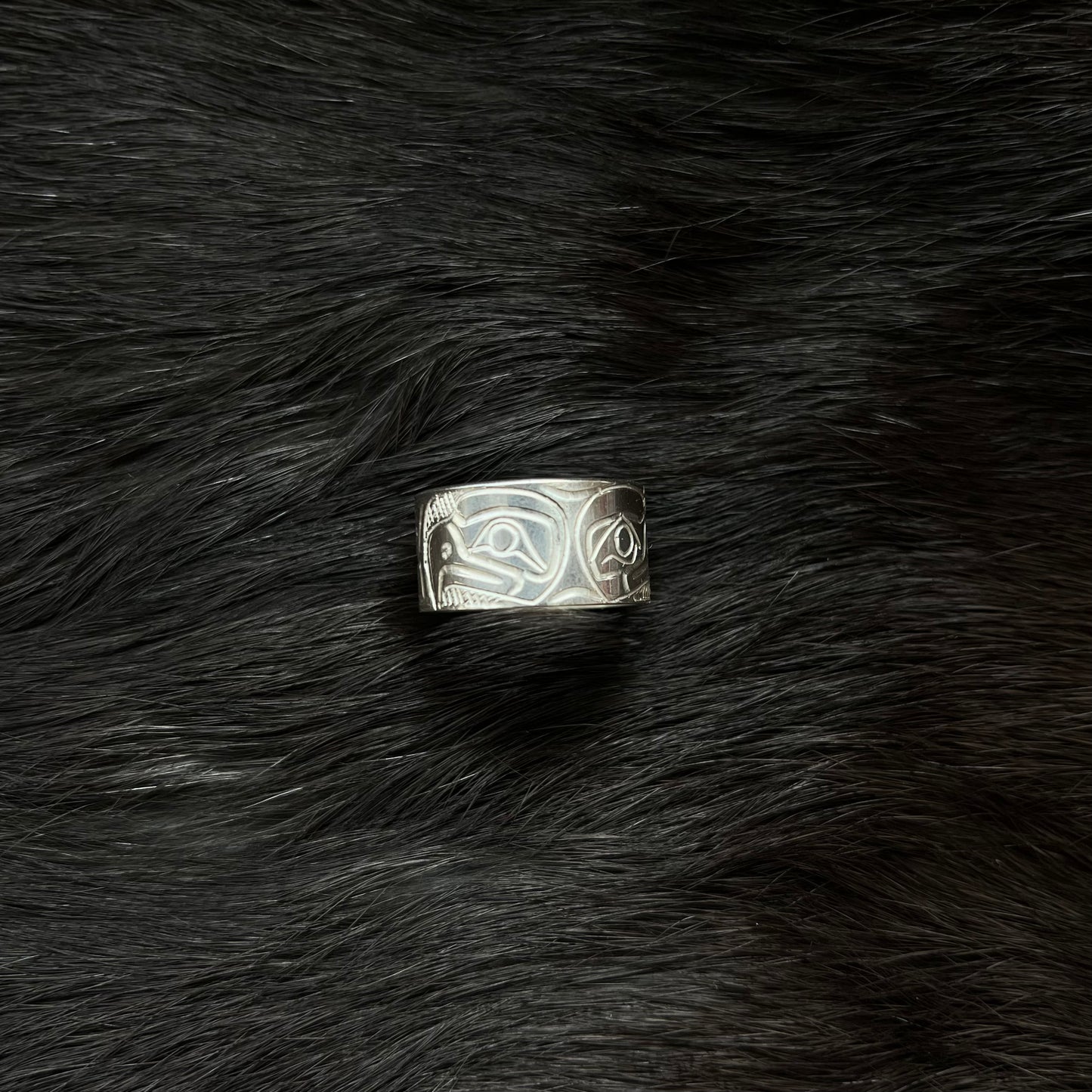 Silver Double Eagle Ring Size 9 | Norman Seaweed