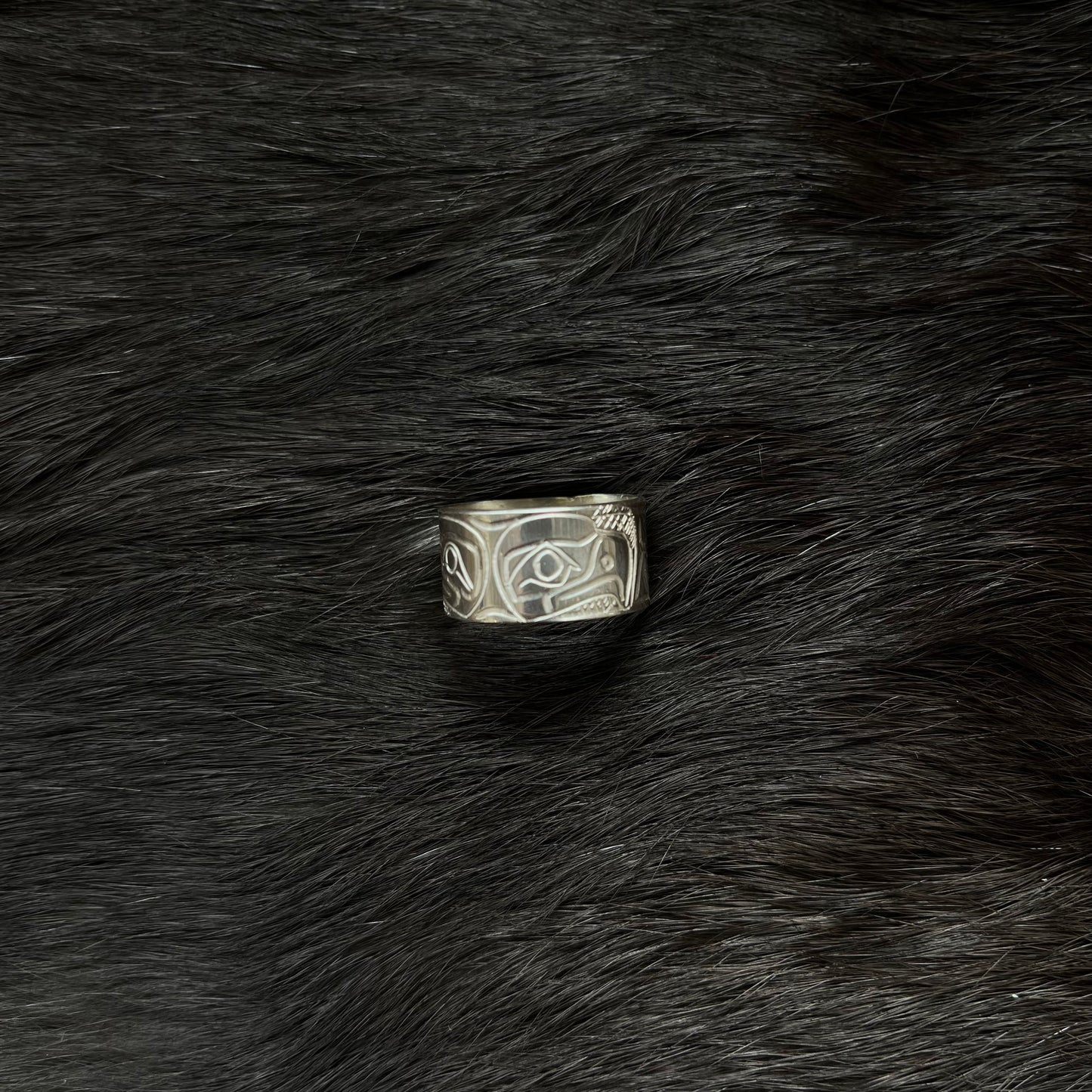 Silver Double Eagle Ring Size 9 | Norman Seaweed