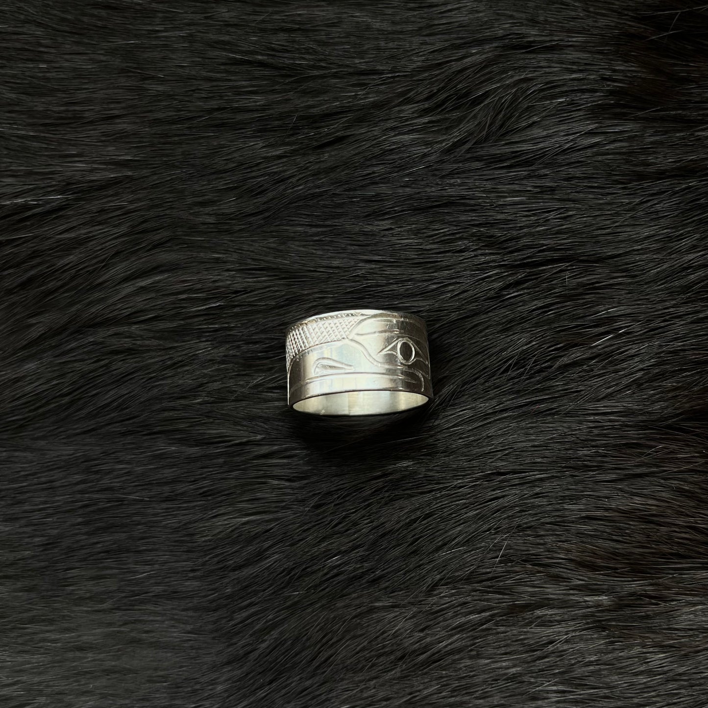 Silver Raven Ring Size 9 | Norman Seaweed