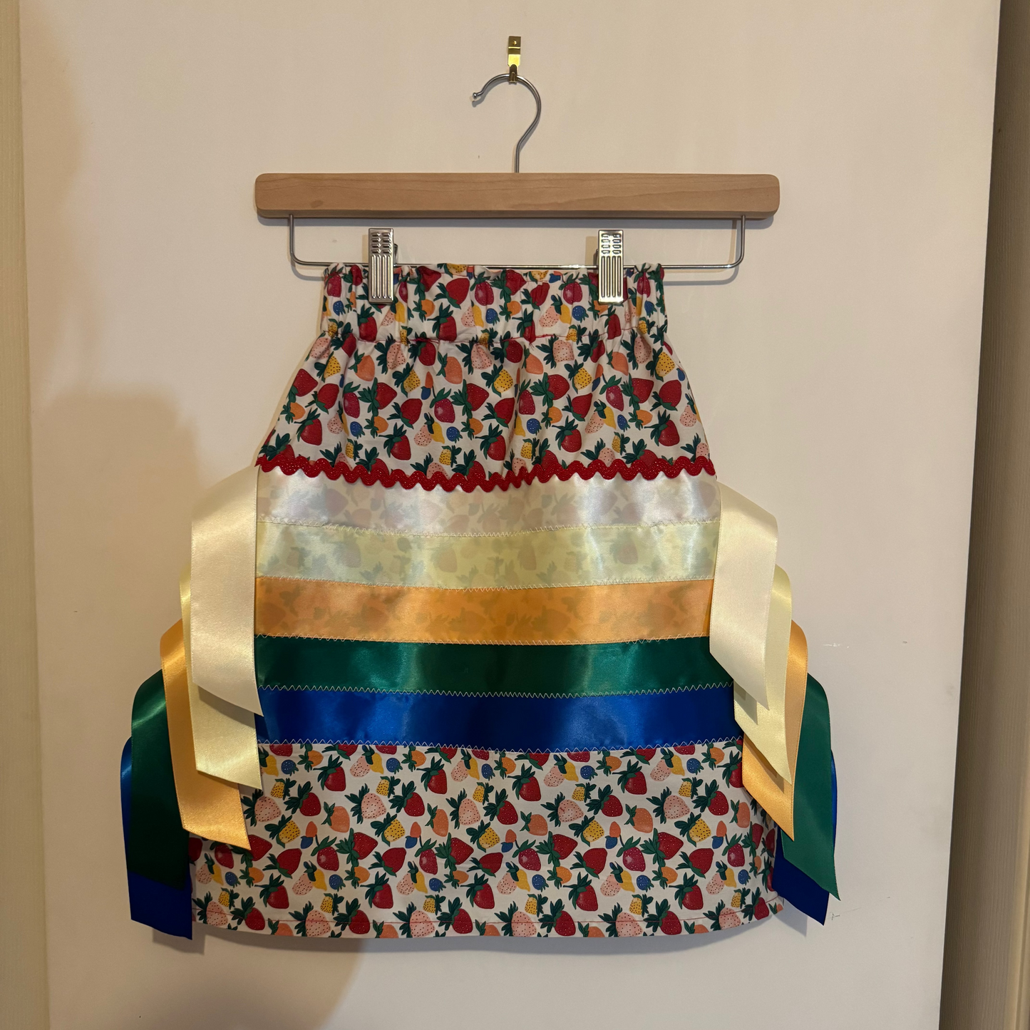 Toddler Ribbon Skirt- Strawberry Fields