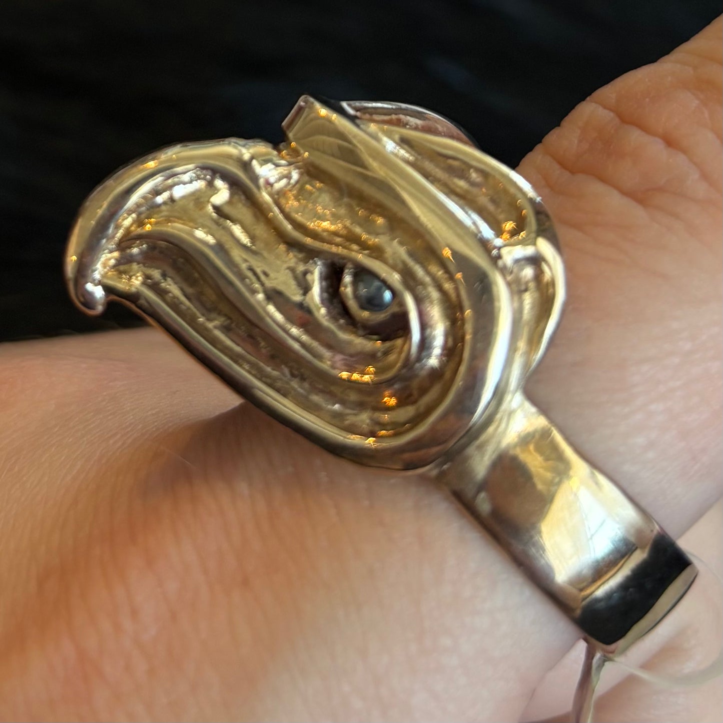 Eagle Ring - Bronze with Hematite - Gina Mae Schubert
